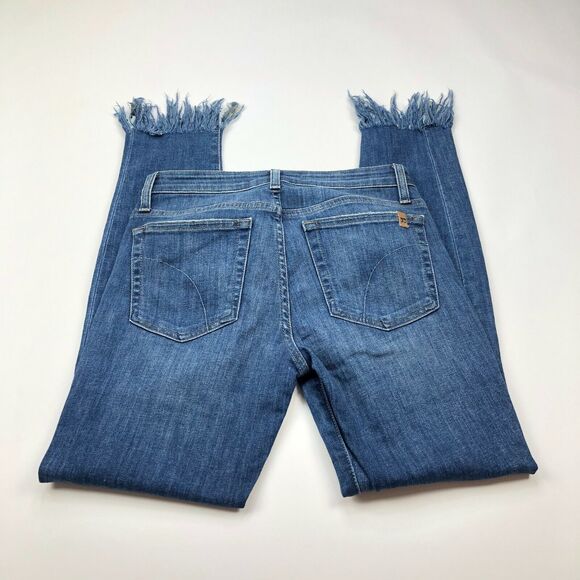 Joe's Jeans Skinny Frayed Hem 26 (Fit 28W 28L) Denim BOHO Jeans - Picture 1 of 7